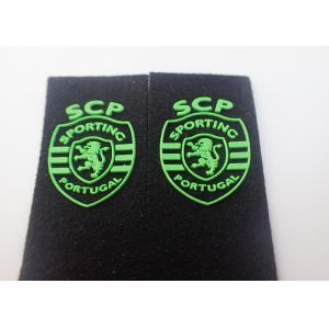 Embossed Felt Backing Injection Rubber Custom Clothing Patches