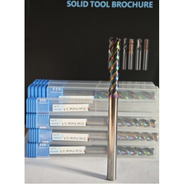 MAE PLUS Φ10x55x10Dx150mm Super Long Length Carbide Mill for Machining Non