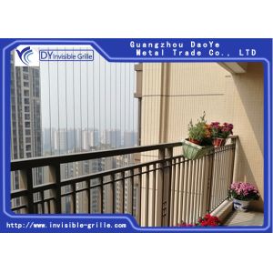 Decorative Safety Sturdy Balcony Invisible Grille With Unblocked View