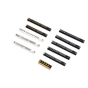 Cheap Cube Shape Clear Black Plastic Tag for Retail Display Racks in Watch and Jewelry Store for sale