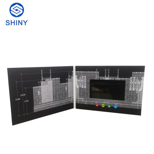 Quality 1920 X 1080 Pixels Resolution 4.3” LCD Video Folder with High Resolution and CMYK Printing wholesale