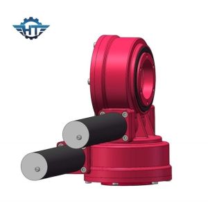 Worm Solar Tracker Slew Drive With 24VDC Planetary Motor For Dual Axis Tracking