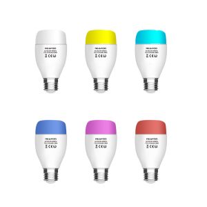 RGBW Wifi Smart LED Light Bulb , Wifi Color Changing Light Bulb With Alexa