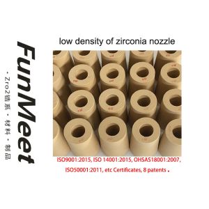 Low Density Lower Nozzle , Zirconia Flow Control Nozzle For Special Steel