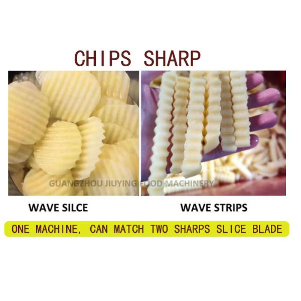 Wave Sharp Potato Chips Cutting Machine 800-1000KG/H With Factory Price