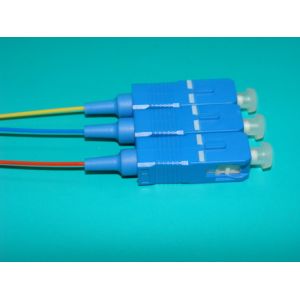 Fiber Optic connector SC pc/upc singlemode simplex 2.0mm RohS material blue