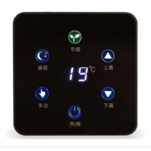 Cheap Linkage Underfloor Heating Wall Thermostats Toughened Glass Double Control for sale