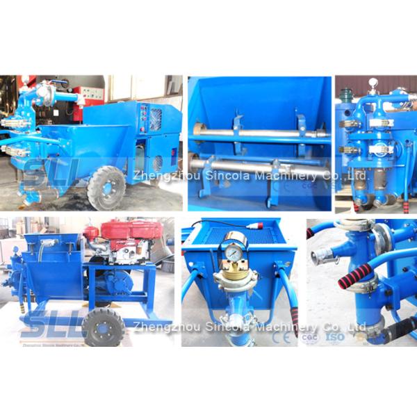 Professional Cement Render Pump , Electric Cement Grout Pump 50 L/Min Output