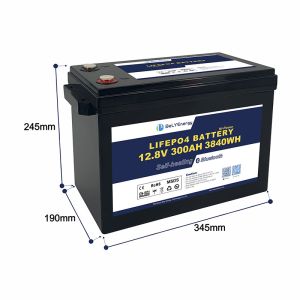 ABS Enclosure 12V300Ah RV Lithium Battery 200A Current IP65 Protection 27kg Net