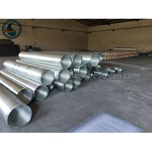 Low Carbon Galvanized 6-5/8" Water Wire Screen For Deep Wells