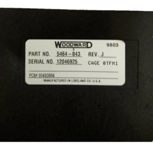 5464 843 Woodward Module Control PLC Dcs Distributed Control System