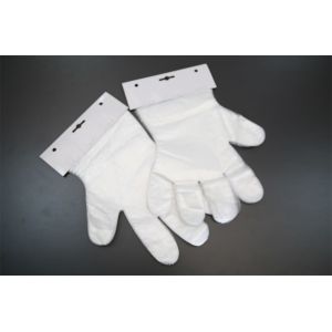 China Polythene Disposable Cleaning Gloves / Plastic Serving Gloves Eco Friendly on sale