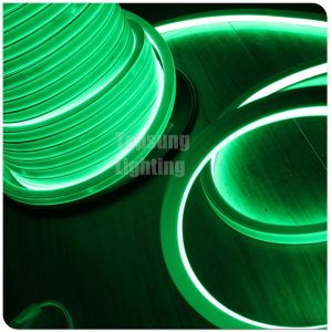Popular 24V DC flat green led neon flex16x16mm square shape for home decoration