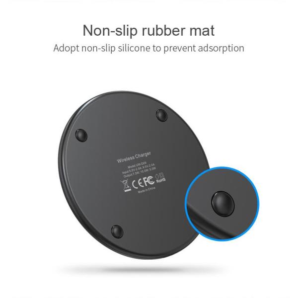 Aluminium Alloy Mobile Phone Power Charger 10W Fast Wireless Charge Support