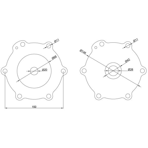 M50 Diaphragm Repair Kit Turbo 2" DN50 FP55 FM55 SQP50 SQM60