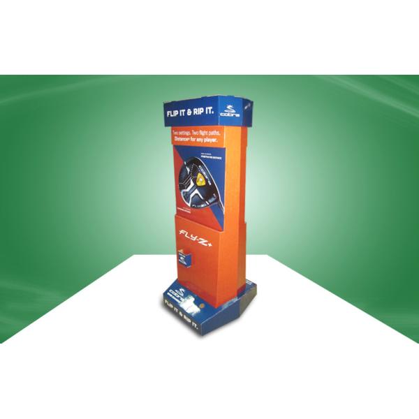Quality Lanimation Golf Pole Corrugated Cardboard Display Stands With Eye - catching Design wholesale