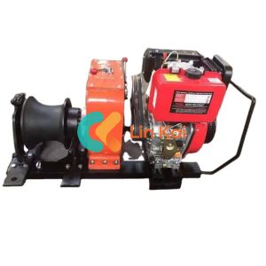 Four Gear 8Ton Cable Winch Puller Machine With 3 KW 4.5 KW. 8 KW Power