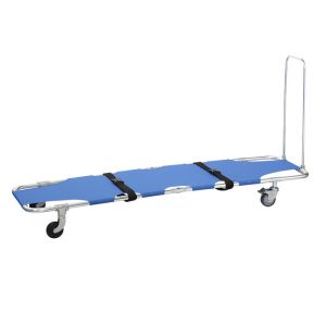 Four Wheels Portable Aluminum Alloy Frame Folding Rescue Stretcher