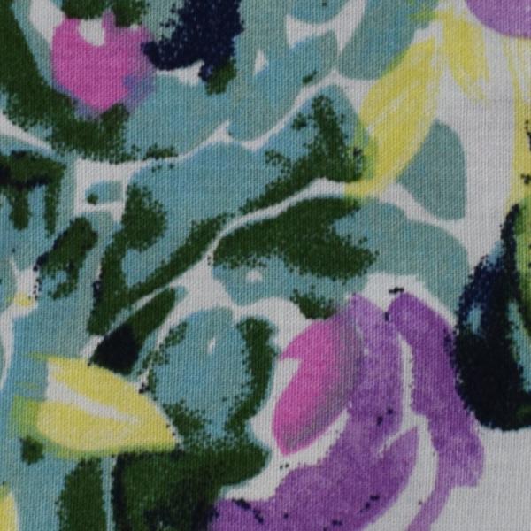 Flower Print Viscose Rayon Fabric Designs Woven Rotary Dress T-Shirt