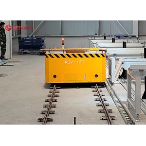 Automated Heavy Duty Factory Rail Trolley Transport Goods