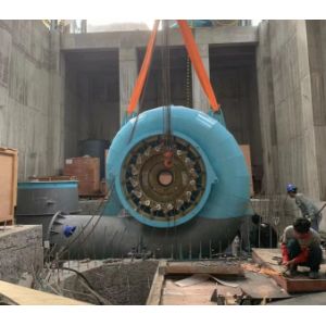 2 M3/s Inlet Flow Rate Francis Hydro Turbine with Carbon Steel Q345 Spiral Case
