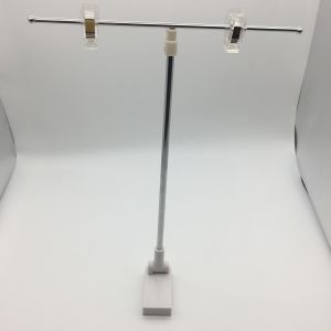 Store Shelf Metal Magnetic Sign Holders , Adjustable Height Pop Display Stand