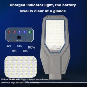 China 200W Split Solar Street Light , Rechargeable Smart Solar Garden Lights on sale