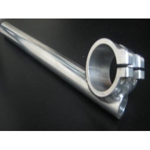 Silver Anodized Motorcycle clip-ons Handlebar for CNC Motorcycle Parts