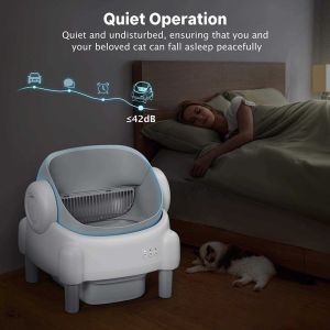 OEM/ODM Smart Cat Litter Box Wifi Automatic Scoop Fully Automatic Cat Toilet Pet