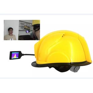 4G Smart Temperature Measuring Helmet Camera Android 7.1Bluetooth4.0 GPS Led