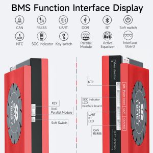 Smart Bms Lifepo4 Battery 12v 120A Bms With UART BT 485 CAN Function