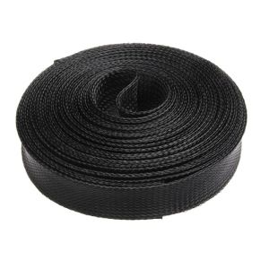 Melt Temperature Flexible Braided Wire Covers Custom Diameter Abrasive