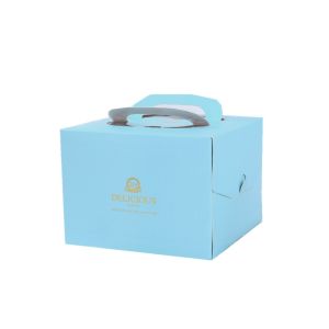 Matt Lamination Cardboard Pastry Cake Box Dessert For Donut Packaging