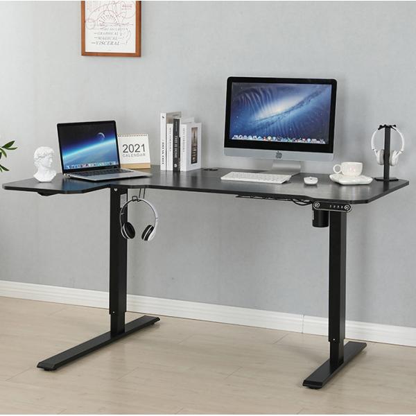 Commercial Furniture Ergonomic L Shape Desk with Electric Triple Motor Lifting