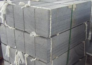 Cheap Grey Granite G654 Curved Block Paving Kerbs , Block Paving Edging Kerb Stones for sale
