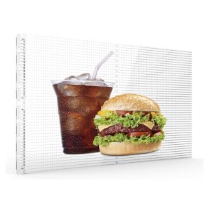 Adhesive LED Film Display P6/P8/P10 High Transparancy Rate Ultra Thin 3mm