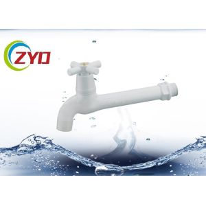 Mental / Plastic Bibcock Taps Chrome Plated Surface -20℃ - 120℃ Work Temperature