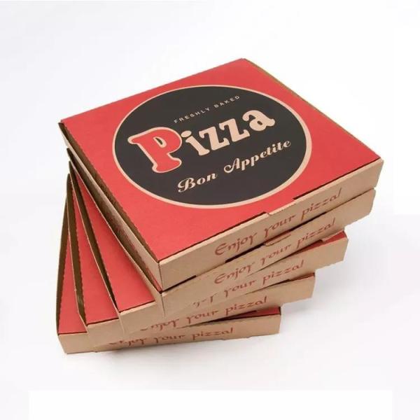 Quality 8in Custom Printing Corrugated Pizza Packing Box Takeaway Brown Pizza Box wholesale