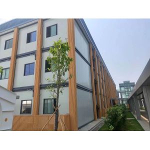 BOX SPACE Prefabricated Fully Equipped Stackable Glass Wall Portable Homes