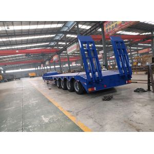 Customization Low Bed Gooseneck Trailer Excavator Transport 50t-80t Semi Bed