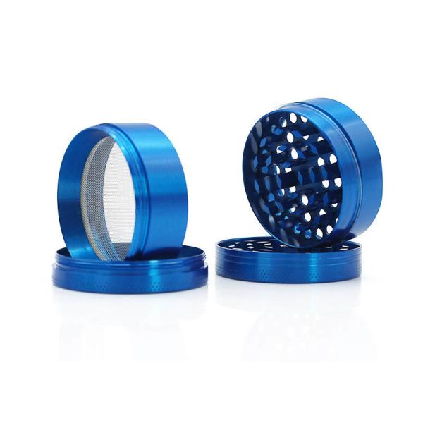 50 Mm Flat Metal Wed Dry Herb Grinder With Storage Collection Functions