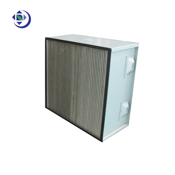 Quality Class H14 Two Handles Box Type Hepa Air Filter With Alminum Foil wholesale