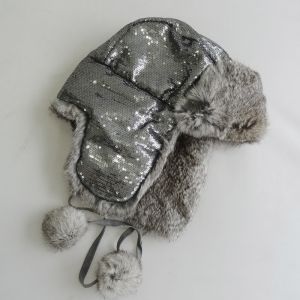 Unisex Factory Direct Custom Russian Style Rabbit Fur Trapper Hat