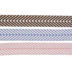 Luggage Polyester Striped Webbing Tape High Tenacity