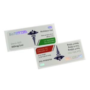 Masteron Enanthate Vial Labels Stickers For Vishnu Pharma Oils Bottles