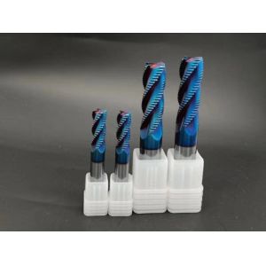 1- 4 Flute Carbide End Mill , HRC 60/65/68 Milling Cutters End Mill For