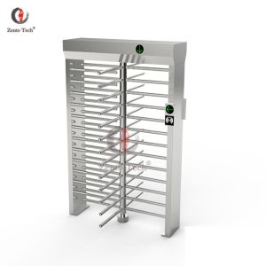 AC 220V Pedestrian Turnstile Gate Full Height 1450*1500*2300mm