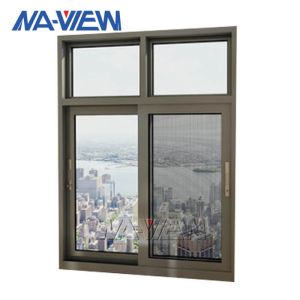 tempered glass Aluminum Single Pane Sliding Windows Soundproof