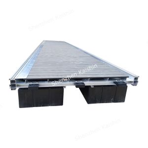 Cheap Customized Aluminum Alloy Floating Finger Pontoon Marina Dock Bridge Floating Walkway for sale