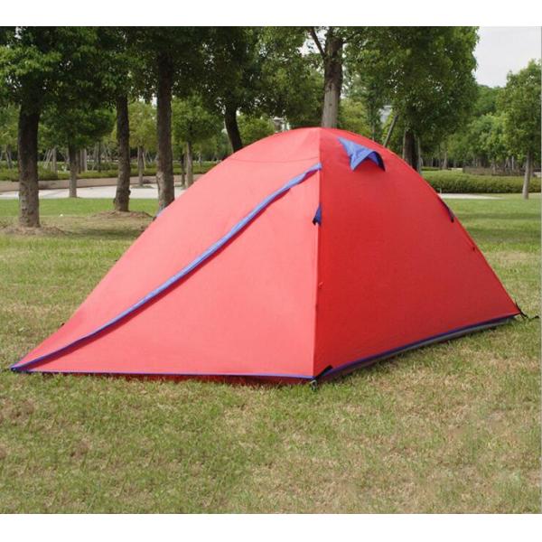 Hot Selling 2person Double Layer Backpacking Camping Tent Windproof Waterproof with Aluminum Poles Dome Tent(HT6068)